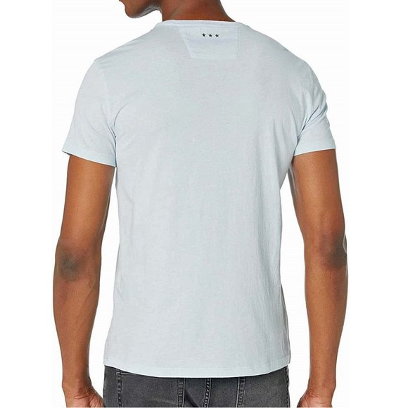 John Varvatos Tiger Head Graphic Crew T-Shirt Blue - Picture 2 of 4